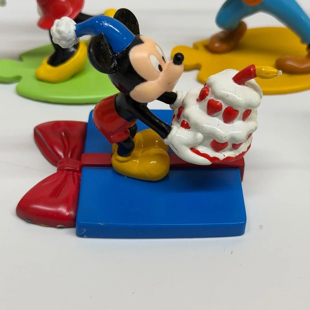 Disney Mickey Mouse Friends Figurine Lot Goofy Donald Minnie Vintage Used